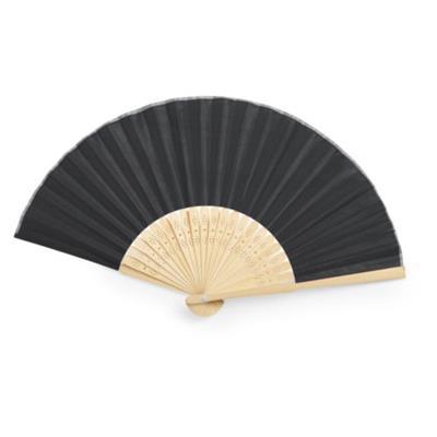 Éventail pliable en bambou et polyester Kronex