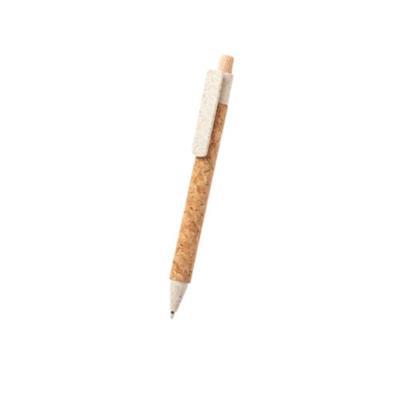Stylo en matière liège de couleur naturel Colver