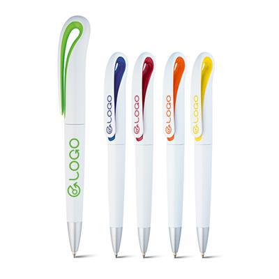 Stylo en plastique clip multicouleur Rosita