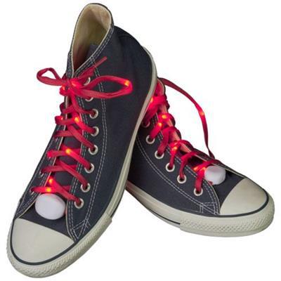 Lacets LED de couleur vives en polyester Lights
