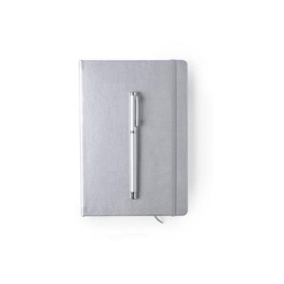 Carnet à couverture en similicuir et stylo Lasix
