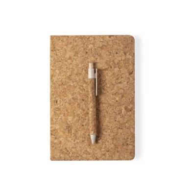 Carnet de notes en liège avec stylo Miron