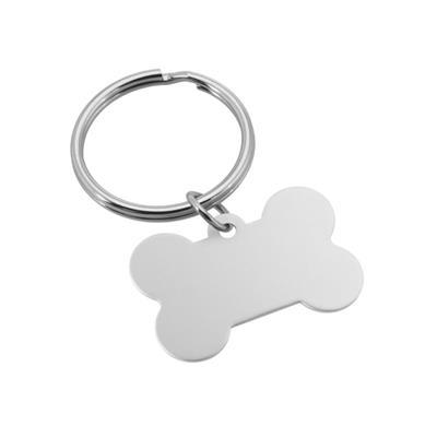 Porte-clés format os en matière aluminium Paws