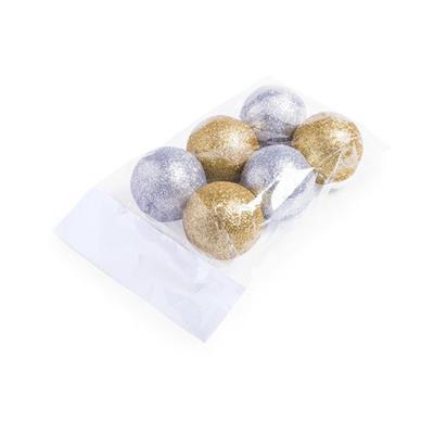 Ensemble de 6 boules de Noël en plastique Yenkie