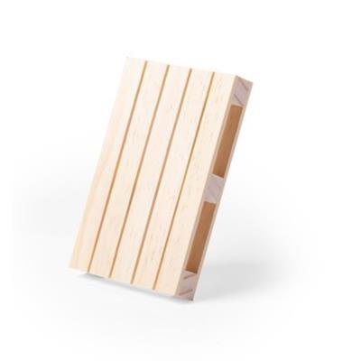 Sous-verre forme de palette en bois Pastelle