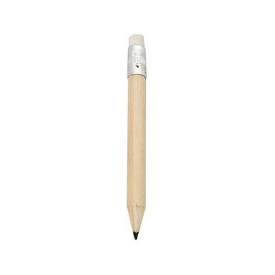 Crayon couleur naturelle bois avec gomme Miniature