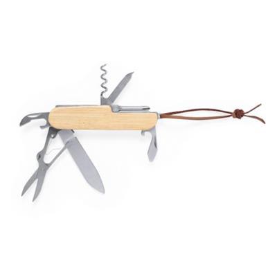 Canif multi-usage bambou avec 9 fonctions Titoun