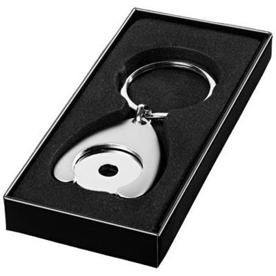 Porte-clés led et porte-jeton en métal Allergo