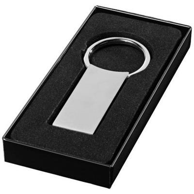 Porte-clés rectangulaire en métal Omaro