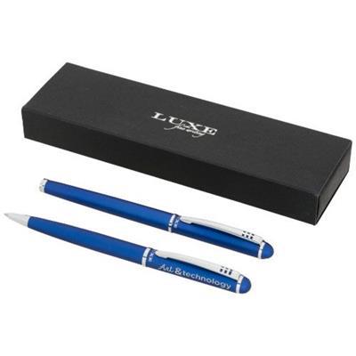 Parure de Stylo à bille et roller en métal Anda