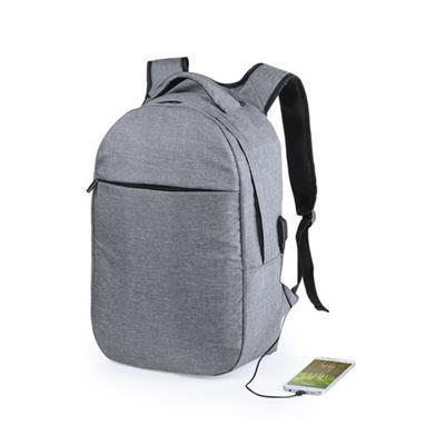 Sac à dos avec RFID en polyester 300D Grays