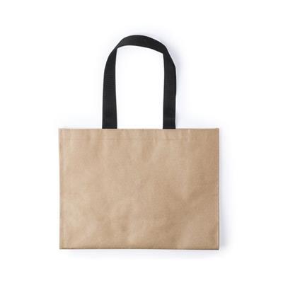 Sac en papier anse robuste de couleur naturel Koa
