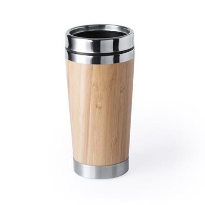 Gobelet isotherme bi-matière acier/bambou Arisan