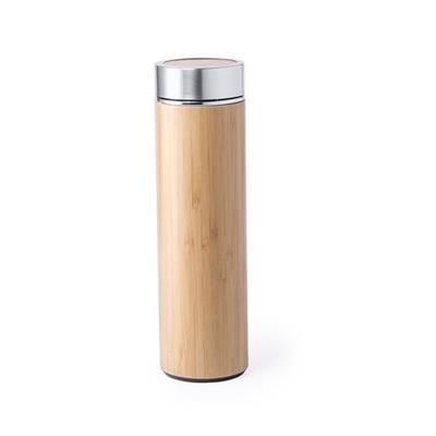 Gourde isotherme en bambou/acier 500 ml Malxy