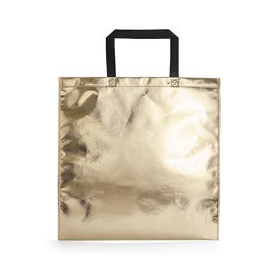 Sac brillant en intissé laminé/métal Sarsy