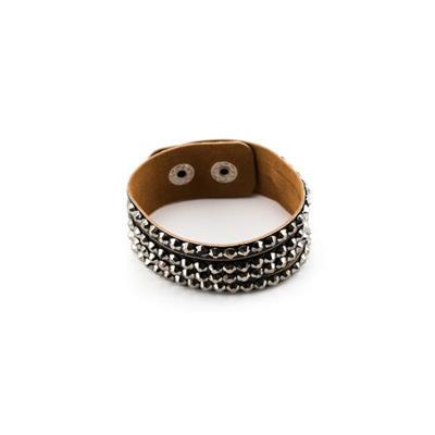 Bracelet avec strass brillant en cuir Manie