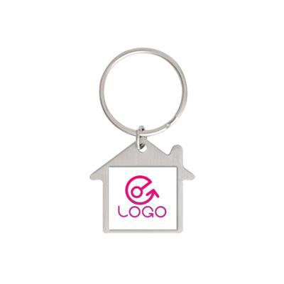 Porte-clés en métal maison logo doming Jiali