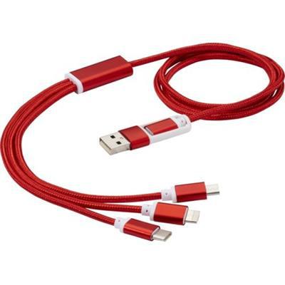 Câble de charge 5-en-1 en nylon/polyester Versati