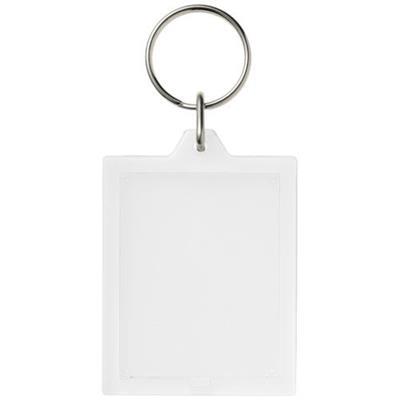 Porte-clés transparent E1 rectangulaire Kaileen