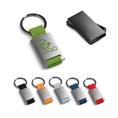 Porte-clés en métal sangle couleur Strapy