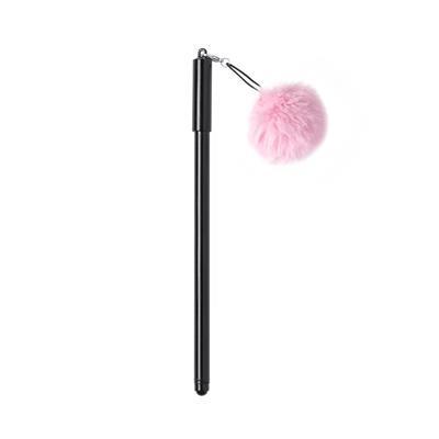 Stylo à pompon avec capuche en plastique Gladys