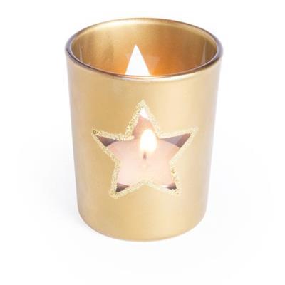Bougie de noël avec un bol en verre Zamir