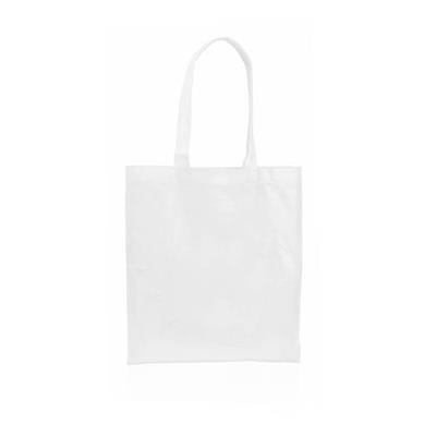 Sac blanc avec de langes anses en plastique Mirtal