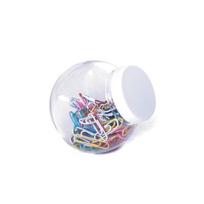 Pot à 100 Trombones multicolores en PVC Rhyno