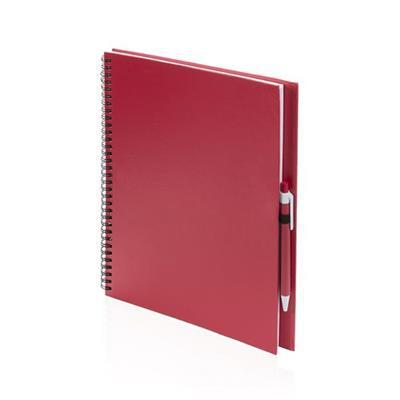 Cahier à spirales en carton recyclé Teknard
