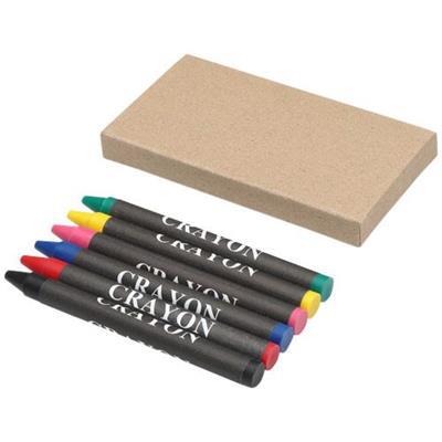 Crayons de couleur 6 pièces en cire Ayon
