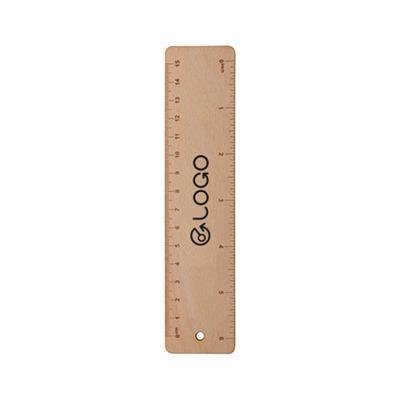 Règle de bureau 15cm en bois Woodler