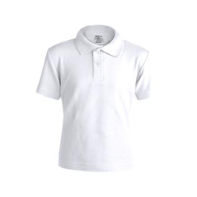 Polo Enfant Blanc YPS180 en coton Peya