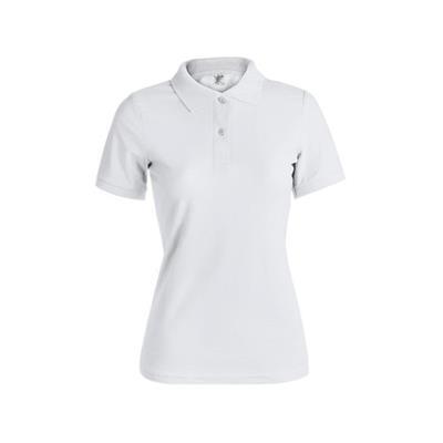 Polo femme blanc en coton Raya
