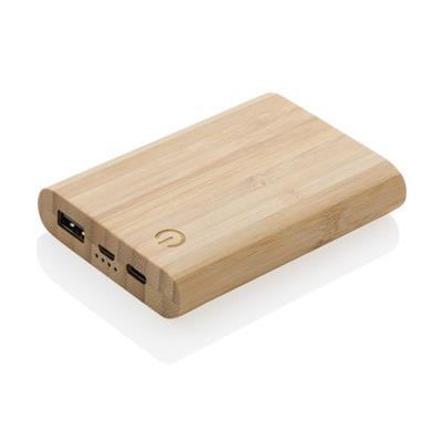 Batterie de secours 5000 mAh en bambou Factus