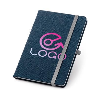 Carnet A5 style jeans Denim