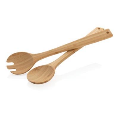 Couverts à salade 2 pcs en bambou Okity