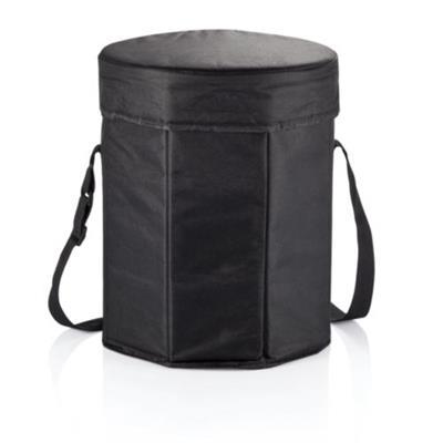 Sac isotherme en polyester noir 600D/bois Splite