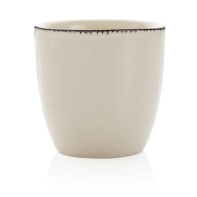 Set 4 tasses blanc épuré 120ml en céramique Ukiro