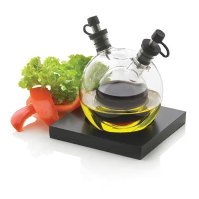 Set huile et vinaigre en verre élégante Kramty