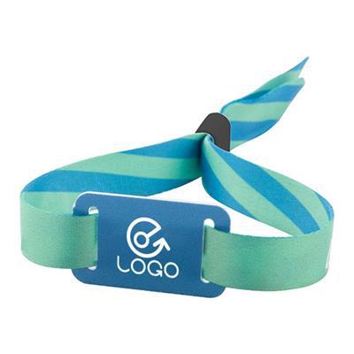 Bracelet en tissu avec plaque plastique Fest
