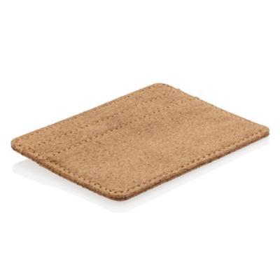 Porte-cartes en liège naturel avec protection Clia