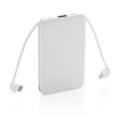 Batterie de secours 5000 mAh avec câbles Mush