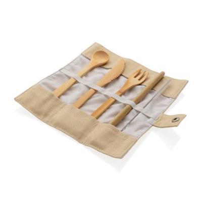 Set de couverts de voyage en bambou Asso