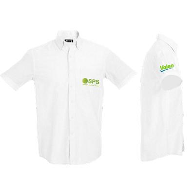 Chemise manches courtes oxford homme ou femme