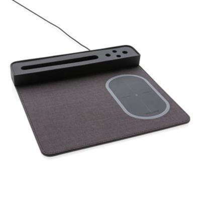 Tapis de souris avec chargeur en polyester Meka