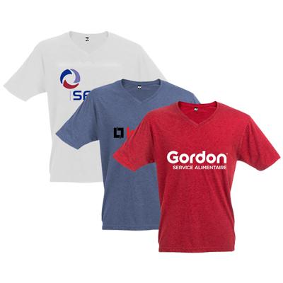 T-shirt homme col en V manches courtes Victory