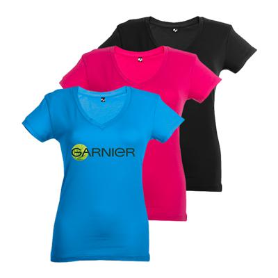 T-shirt femme col ouvert manches courtes Victoria