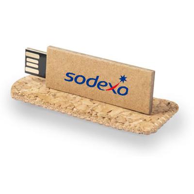Clé USB en carton recyclé étui liège