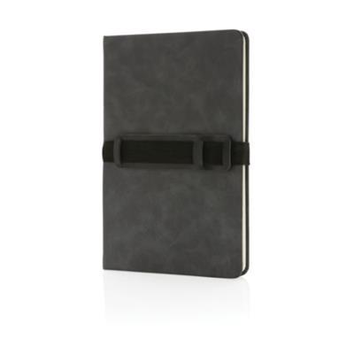 Carnet A5 en PU avec porte téléphone Bohr