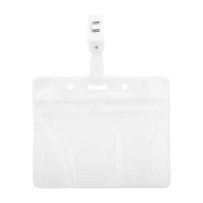 Porte-badge en plastique transparent Solin
